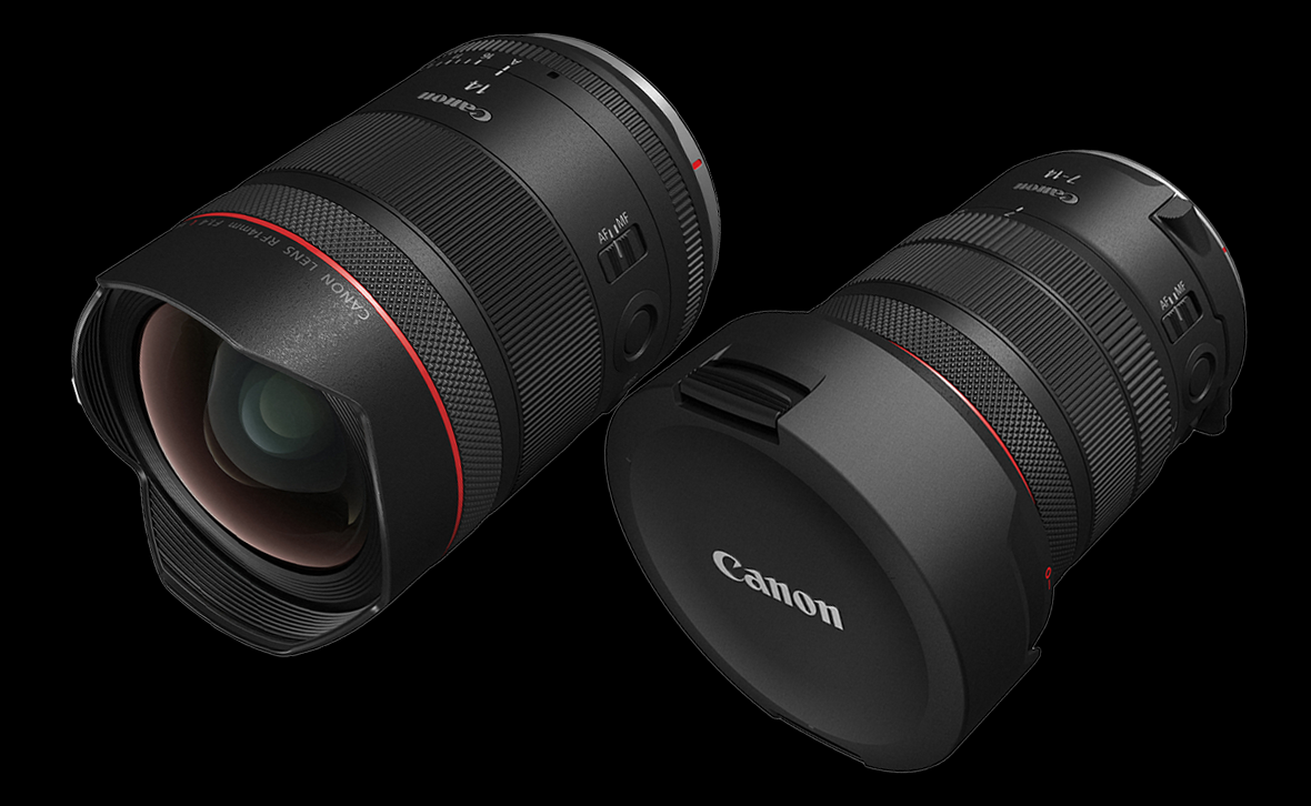 Canon amplia il sistema RF: arrivano RF 7-14mm F2.8-3.5L FISHEYE STM e RF 14mm F1.4L VCM