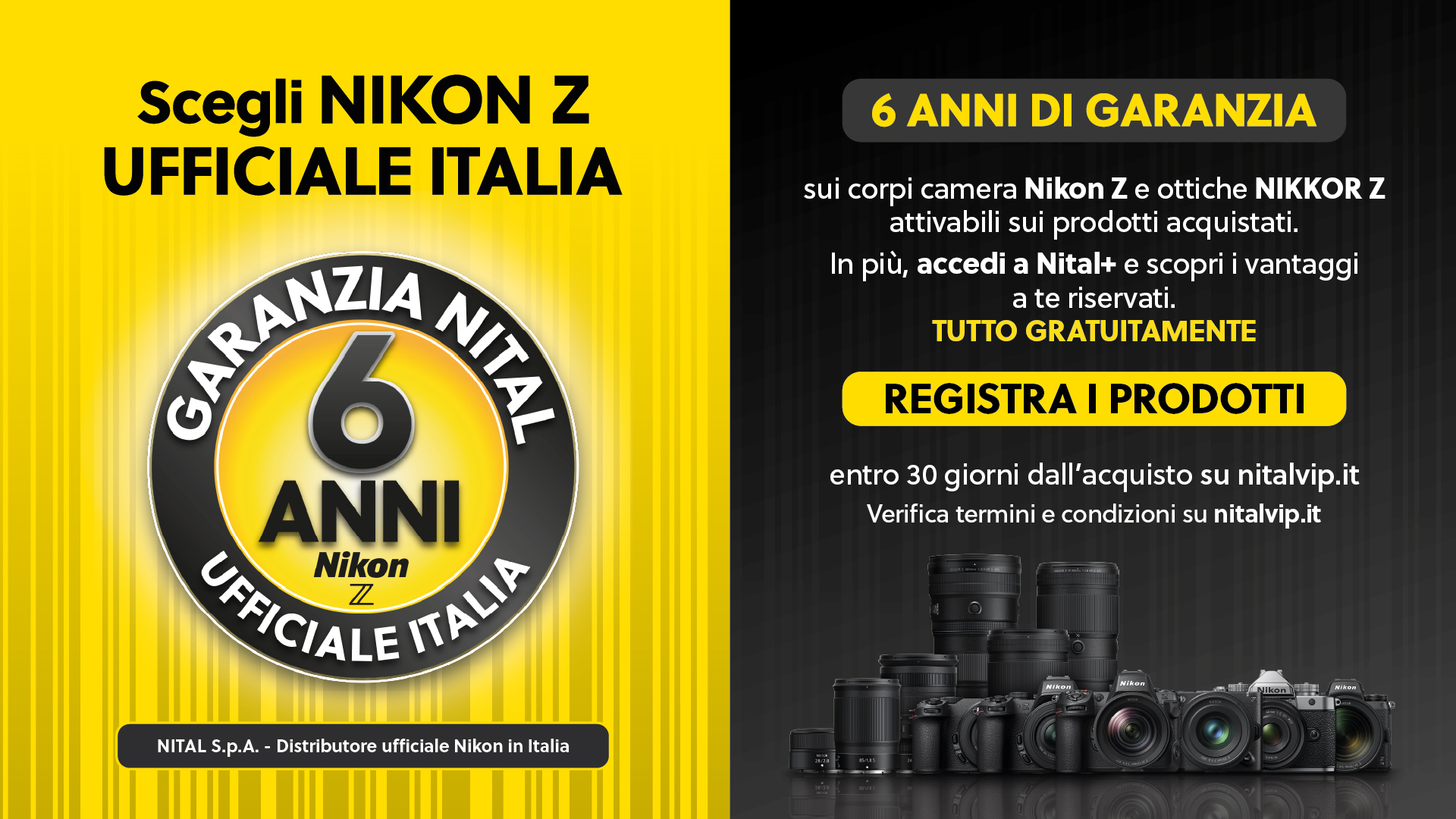 Nital estende la garanzia ufficiale a 6 anni su Nikon Z e NIKKOR Z