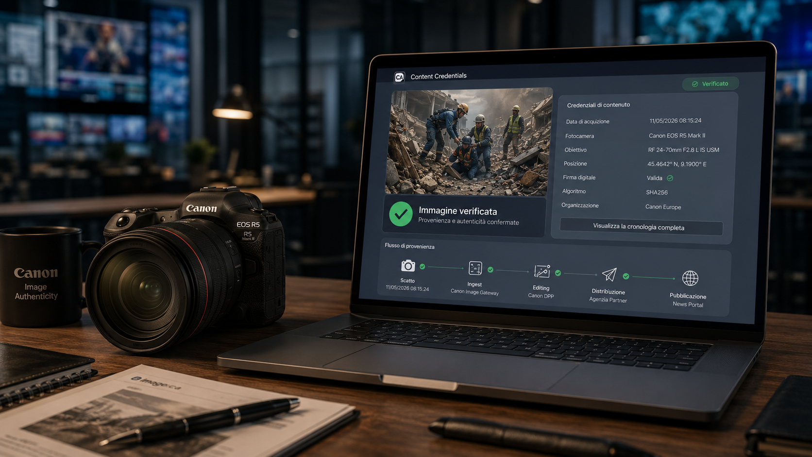 Canon Authenticity Imaging System: una nuova soluzione per certificare l’autenticità delle immagini